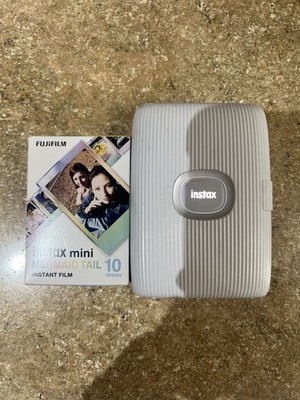 Fujifilm Instax Portable Mobile Photo Printer, White, Color, With 10 Sheets