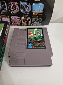 Nintendo Nes Game Of Soccer Cartridge Box Perfect Poster Included Very Rare