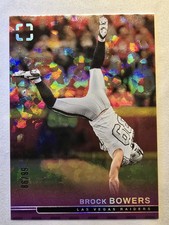 2025 Photogenic BROCK BOWERS Purple /99 Raiders RC Handstand SSP Action Shot