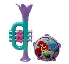 DISNEY Ariel Tambourine Trumpet Little Mermaid Musical Play Jakks Pacific 2013