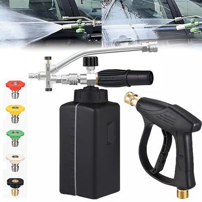 #ad 1 4” Pressure Washer Foam Cannon with Dual Connector Double Tip Attachment New $16.99