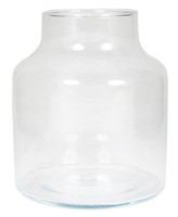 Inna-Glas Blumenvase Siara Aus Glas, Klar, 20 Cm, Ø 16,8 Cm