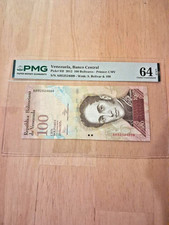 2012 Venezuela 100 Bolivares P-93f. PMG 64EPQ.