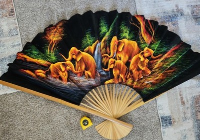 Large Beautiful Handmade Tapistry  Fan
