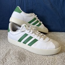 Adidas Womens VL Court 3.0 White Skateboarding Shoes Size 9 ID9069 Excellent