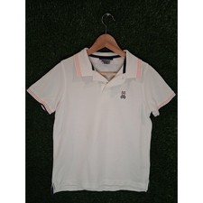 Psycho Bunny Men's Classic Pique Polo Shirt White Size 2 XXS 100 Pima Cotton