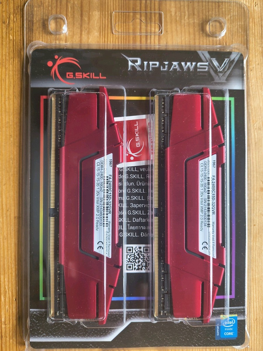 メモリー GSKILL RIPJAWS DDR4 2400 16GBx2=32GB G.Skill RipJaws V 32gb 2 x 16gb ddr4-2400 848354013273| eBay