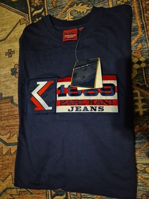 Karl Kani Jeans Vintage Crewneck Black Sweatshirt 90s Embroidered Logo Men 2X