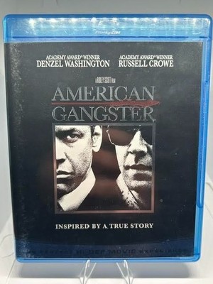 American Gangster (Blu-ray, 2008) Denzel Washington, Russell Crowe  Very Good
