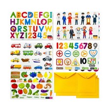 PENGFULL 5 Felt Learning Pieces Set,Alphabet Letters Fruits and Veg... Fast Ship