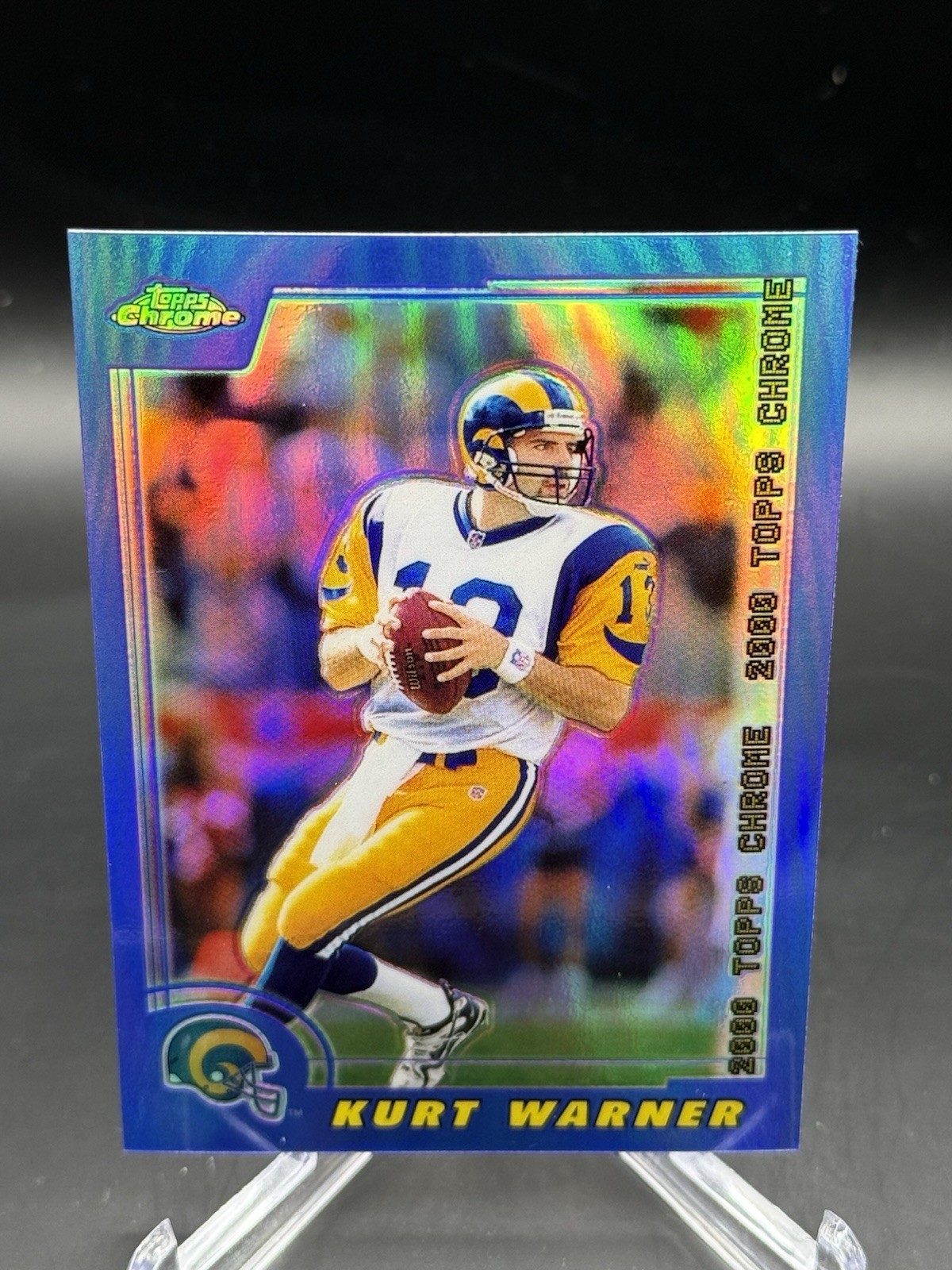 2000 Topps Chrome #20 Kurt Warner - REFRACTOR - St. Louis Rams
