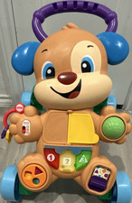 Fisher-Price Smart Stages Puppy Push Walker Walking Aid, Multicolor