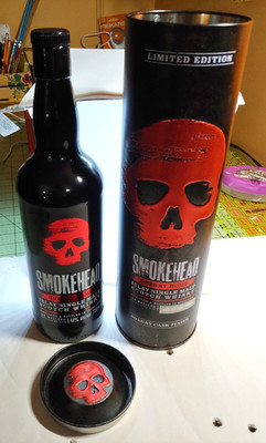 Smokehead Sherry Bomb Islay Single Malt Scotch Bottle 750 ml & Cylinder (Empty)