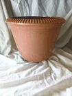 New ListingVtg.Red Wing USA Pottery M-1600 10"  TerracottaBrown color Planter ribbed edge