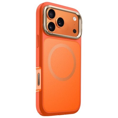 I-Blason,  Rundumhülle iPhone 17 Pro stoßfest 6 m mit Ständer, Orange