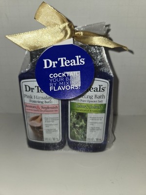 Dr Teal's 2PC foaming bath with epson salt and Eucalyptus And Spearmint 3oz  new