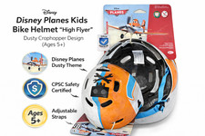 Disney Planes Kids Bike Helmet Dusty Crophopper Ages 5 Adjustable