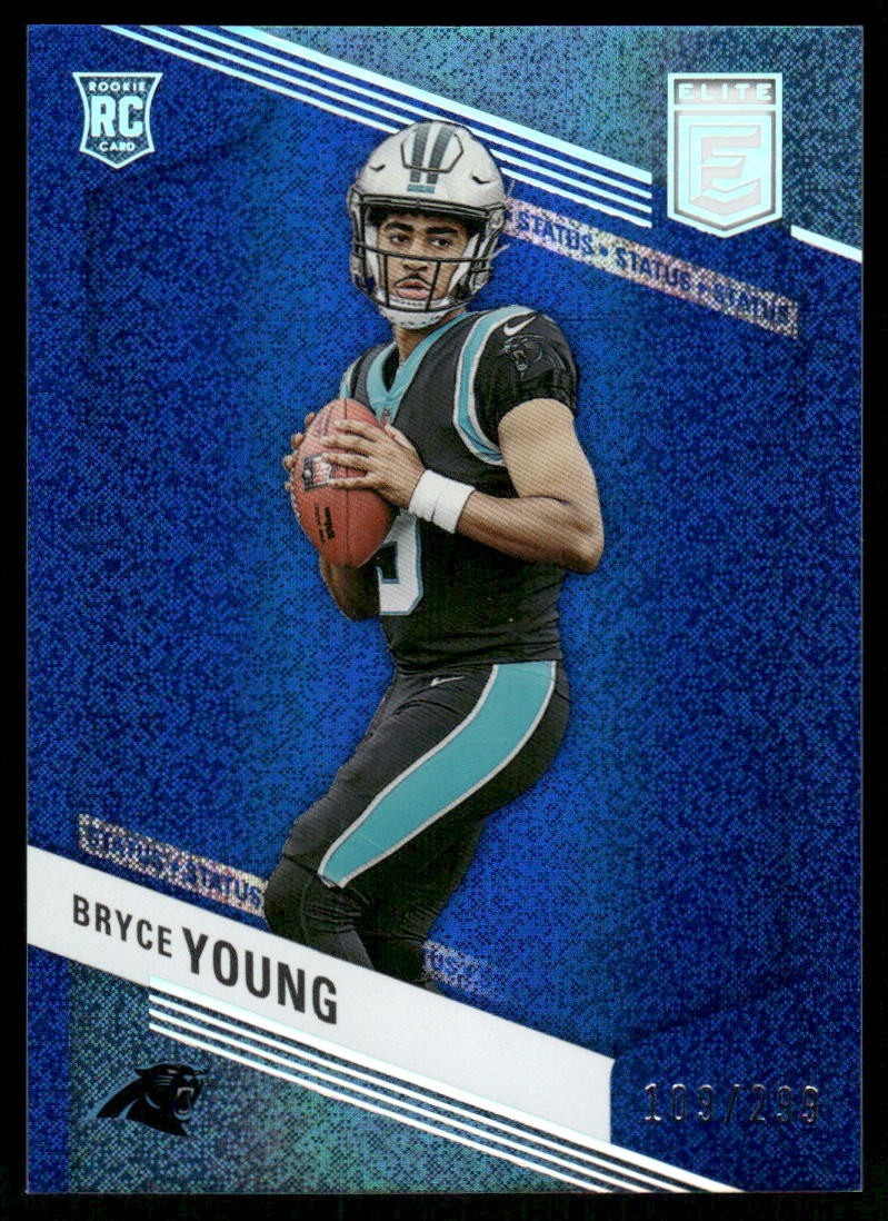 L102 BRYCE YOUNG RC 2023 DONRUSS ELITE STATUS SPARKLE /299 CAROLINA PANTHERS 110