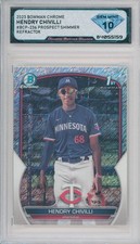 2023 Bowman Chrome HENDRY CHIVILLI #BCP236 Prospect Shimmer 💎 DSG 10 Gem Mint