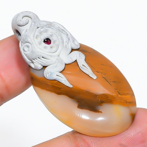 Pendente In Pietra Labradorite Etnico Fatto A Mano Gioielli 2 P 5202