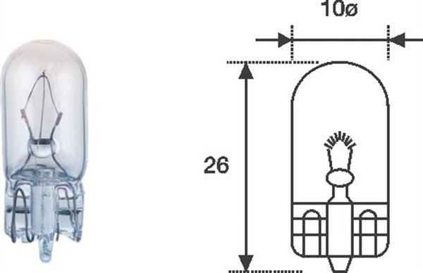 Für MAGNETI MARELLI 003821100000 12V W3W BULB