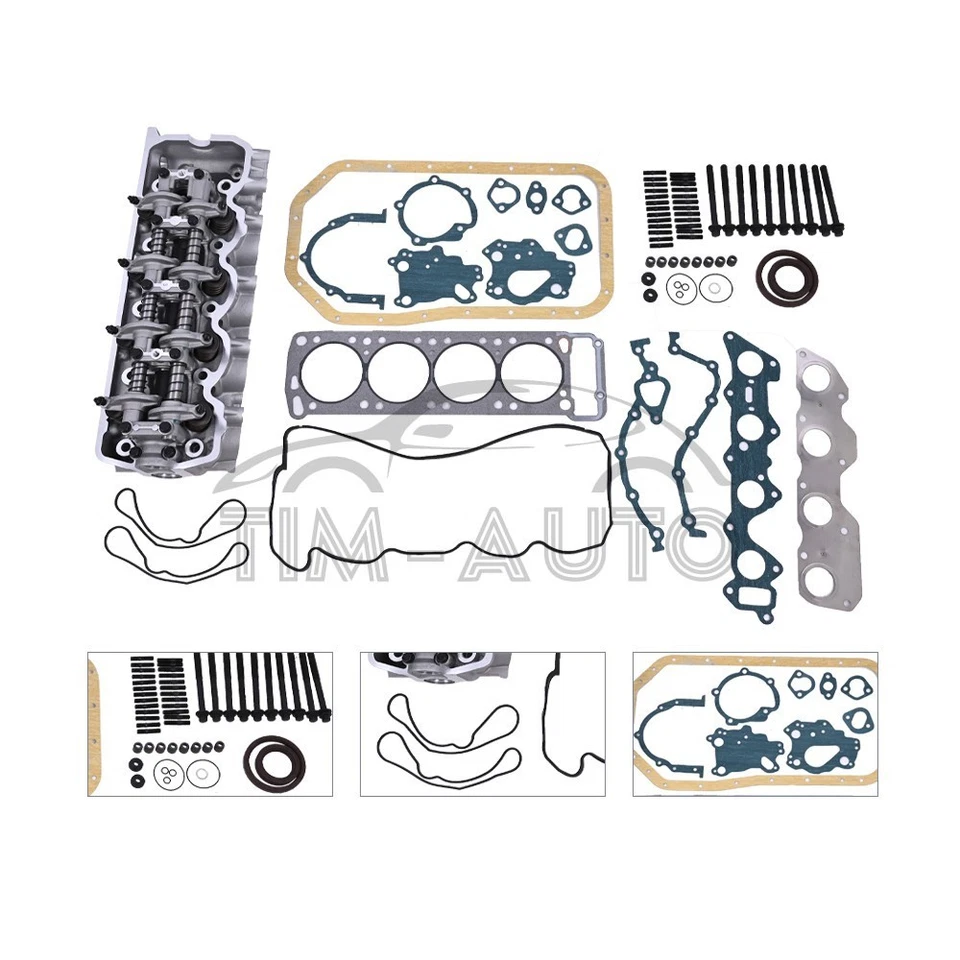 Complete Cylinder Head Bolts Gasket Set For 83-89 Mitsubishi Chrysler Mazda 2.6L Foto 3 de 4