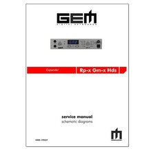 GEM RP-x GM-x HDS Service Manual Schematic Diagrams Schematic Schema RPX - PDF