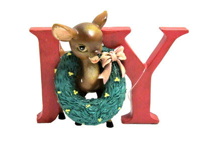Robert Stanley Deer Resin Christmas Figurine Free Standing