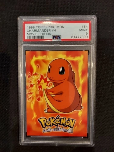PSA 9 Charmander Topps Pokemon Movie Edition