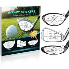 HighlyJoy Golf Impact Stickers, High-Resolution Tape for Iron, White