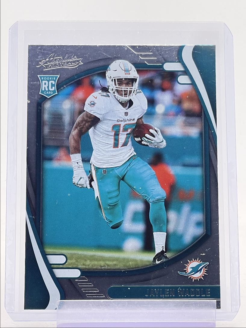 JAYLEN WADDLE 2021 ABSOLUTE ROOKIE FOOTBALL BASE DOLPHINS RC Q5972