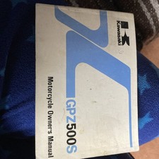 Kawasaki GPZ500s Motorcycle Owners Manual Used Condition Good Condition