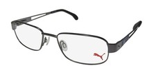 NEW PUMA 15417 EYEGLASSES RECTANGULAR GR METAL UNISEX 48-17-135 GRAY FULL-RIM