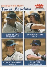 2004 Fleer Tradition #29 Cliff Floyd / Ty Wigginton / Steve Trachsel / Al Leiter