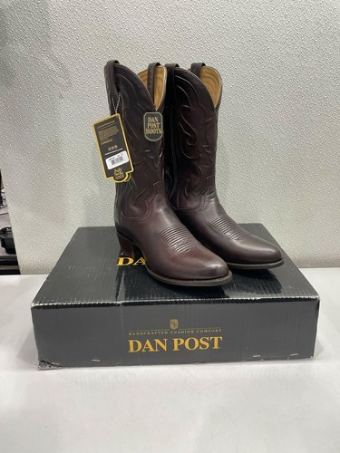 Dan Post Boots Mens Rio Grande Round Toe Pull On Boots, Size 10 D, Brown