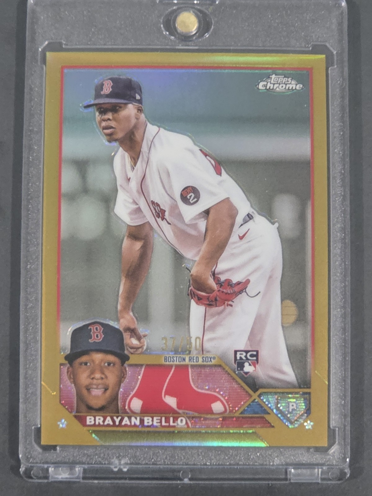2023 Topps Chrome Gold Brayan Bello RC /50 Boston Red Sox #57