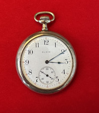 Elgin 12s Pocket Watch   Fahys Montauk Gold Filled Case   c. 1908 - Running