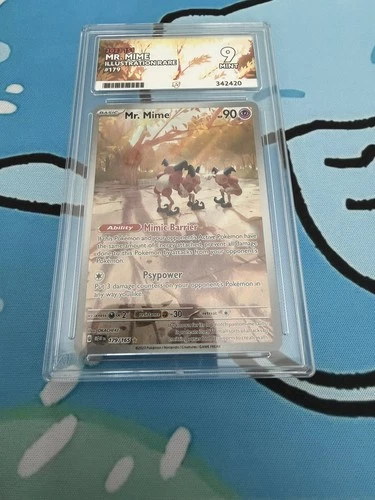 Mr Mime Illustration Rare 179/165 Scarlet & Violet 151 Pokémon TCG Ace 9 Mint