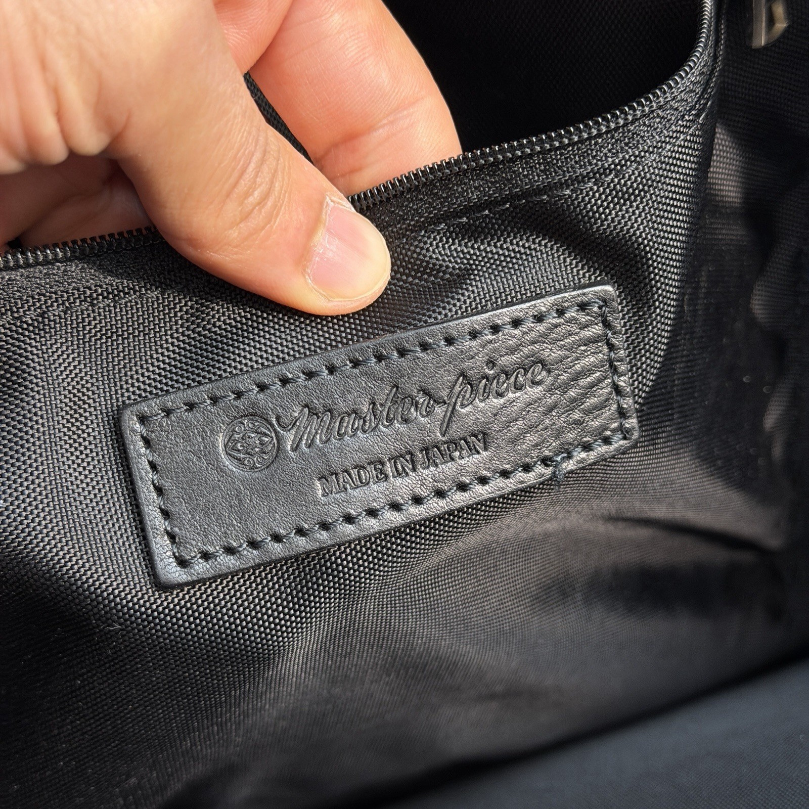 Master Piece MSPC Push Connection Backpack Cow Le… - image 8