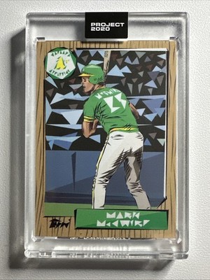 2020 Topps Project 2020 #60 Mark McGwire   1987 Topps by Naturel /2687 - A s