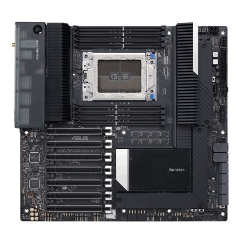 Asus Pro Ws Wrx80e-Sage Se Wifi Ii Workstation Amd Wrx80 Swrx8 Eatx 8 Ddr4 Sli W - Picture 1 of 2