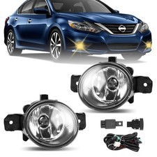 Pair Front Bumper Fog Light Lamp Drl Lh Rh For 2004-2019 Nissan Altima Versa Pair Front Bumper Fog Light Lamp Drl Lh Rh For 2004-2019 Nissan Altima Versa