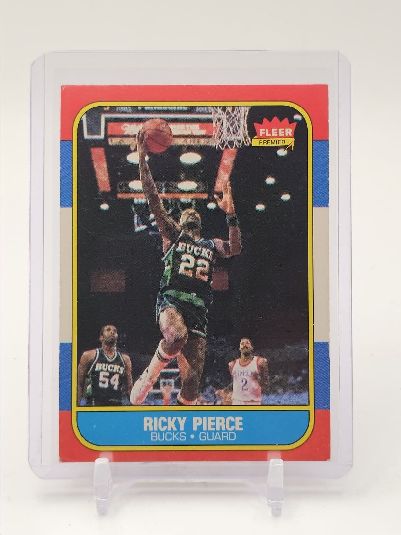 RICKY PIERCE 1986-87 FLEER PREMIER ROOKIE BUCKS #87 Q3562