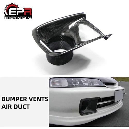 For Honda Integre DC2 94-01 Integra DC2 JDM Carbon Front Bumper Air Duct Pair - Picture 2 of 10