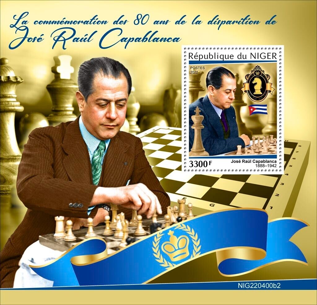 Stamp 2022, Sierra Leone 80th memorial anniversary of José Raúl Capablanca  s/s, 2022 - Collecting Stamps - PostBeeld - Online Stamp Shop - Collecting