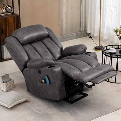 Large Electric Power Lift Recliner Chair for Big Tall Elderly Extended