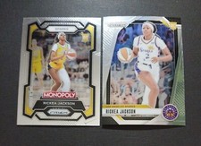 RICKEA JACKSON RC 2024 Panini Prizm WNBA #60 Monopoly #63 Sparks Rookie Card