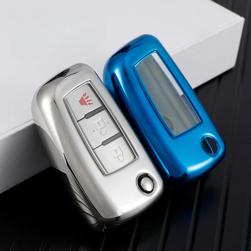 TPU Flip Key Fob Protective Cover For Nissan X-Trail Qashqai Juke Rogue Foto 3 de 4