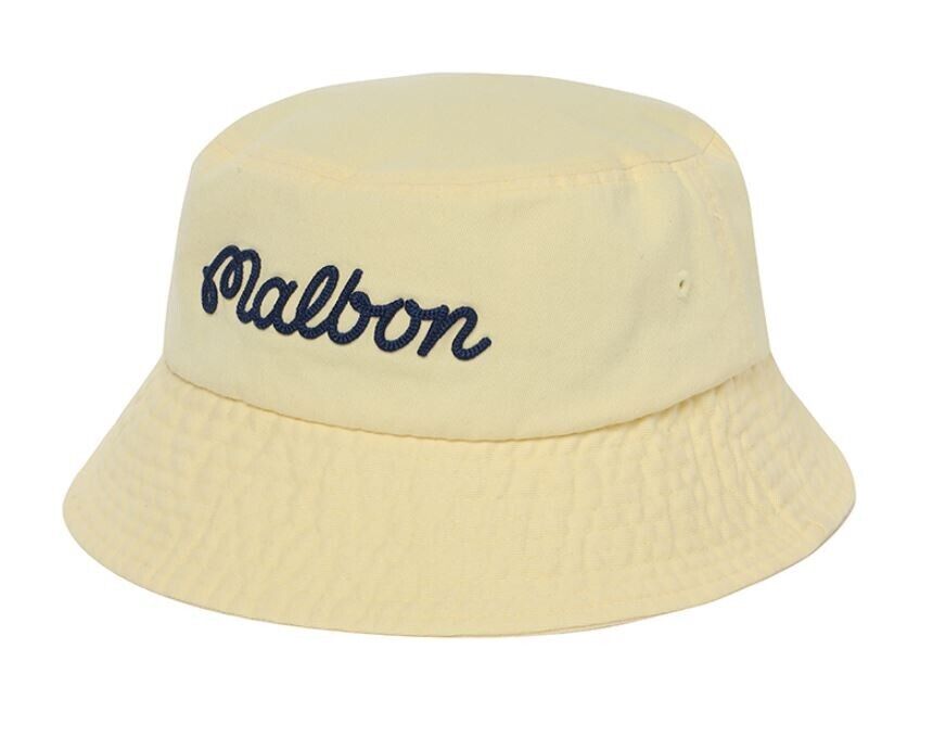 Malbon golf Bucket Hat (Lemon)