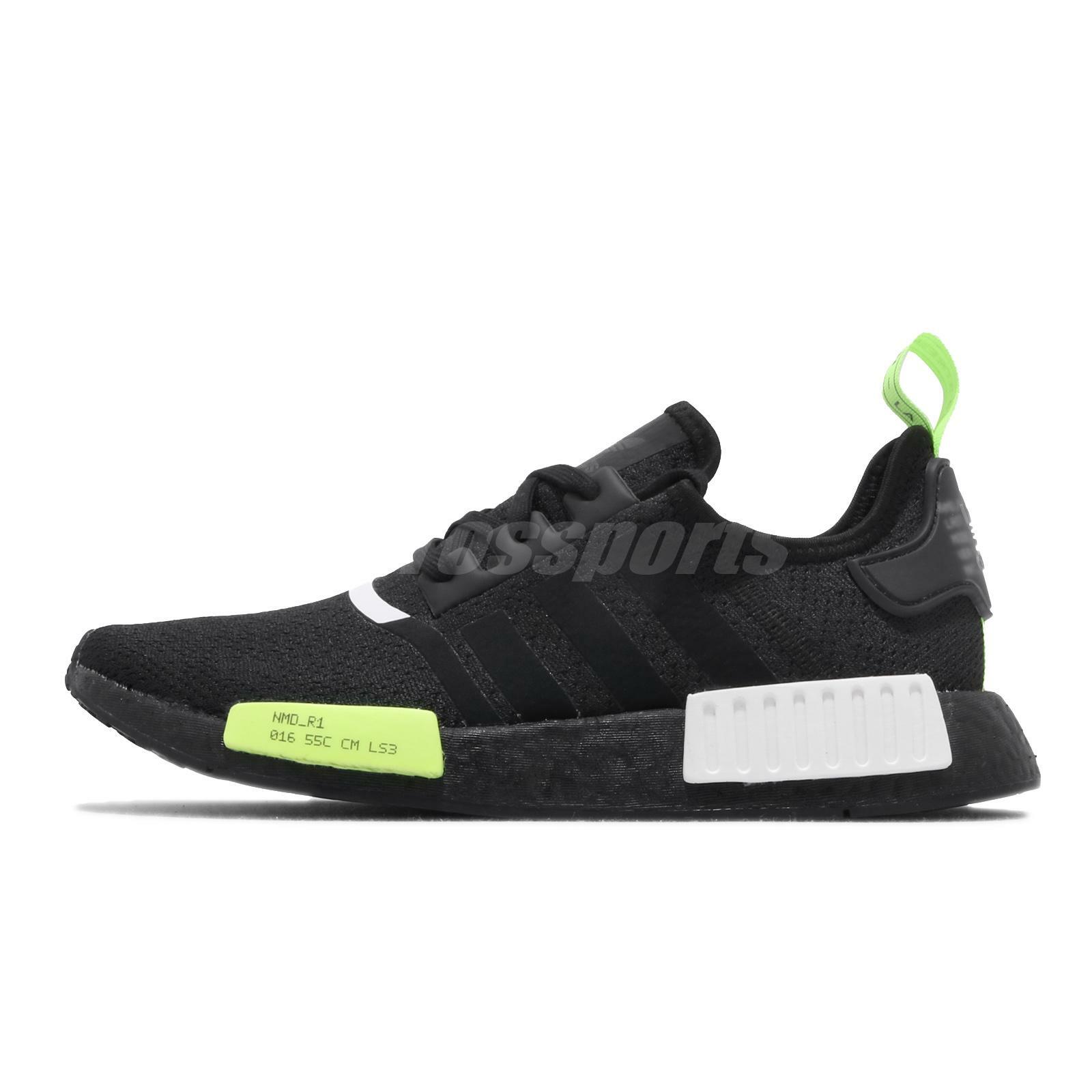 adidas Originals NMD_R1 BOOST Black Signal Green Men Unisex Casual Shoes  EF4268 | eBay